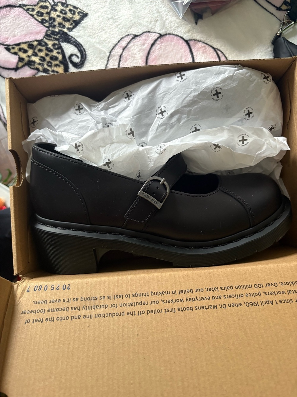 Dr. Marten Black Alderstone leather Mary Jane shoes